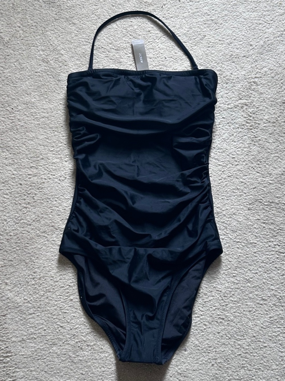 NWT J. Crew long-torso ruched bandeau one-piece 4 - Picture 5 of 11